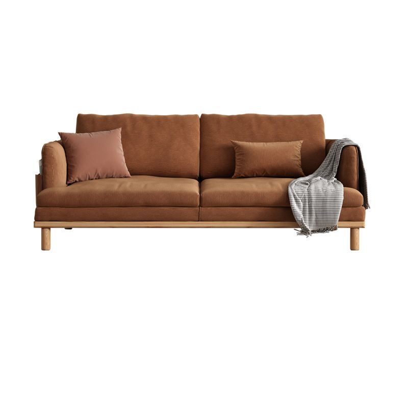 Velvet Sofa 35 "W Recessed Arm Sofa with Storage for Living Room Clearhalo 'furn' 'furn_sofas' 'Furniture' 'furniture_sofas' 'kitchen' 'kitchen_sofas' 'Living Room Furniture' 'Sofa' 'sofas' 1200x1200_78ff4ecd-92a0-4dea-8954-68aecaf59814