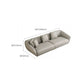 Glam Sloped Arm Sofa with Pillows Genuine Leather Sofa in Gray Clearhalo 'furn' 'furn_sectionals' 'Furniture' 'Living Room Furniture' 'Sectionals' 1200x1200_7900d808-a359-4ff5-b35f-6562180deac9