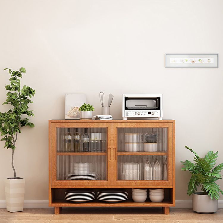 Brown Solid Wood Buffet Server Contemporary Dining Server for Kitchen Clearhalo 'buffet_sideboard' 'Buffets & Sideboards' 'furn' 'furn_buffet_sideboard' 'Furniture' 'Kitchen & Dining Furniture' 1200x1200_7900f934-e371-462d-8169-5098777f92b0