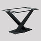 Metal Modern Rectangle Dining Table Sintered Stone Dining Table with Pedestal Base Clearhalo ' dining_table' 'Dining Tables & Seating' 'Dining Tables' 'furn' 'furn_dining_table' 'Furniture' 'furniture_dining_table' 'Kitchen & Dining Furniture' 'kitchen&dining_furn' 'kitchen' 'kitchen_dining_table' 1200x1200_790155d7-79ee-4e84-b126-bdc702b083b2