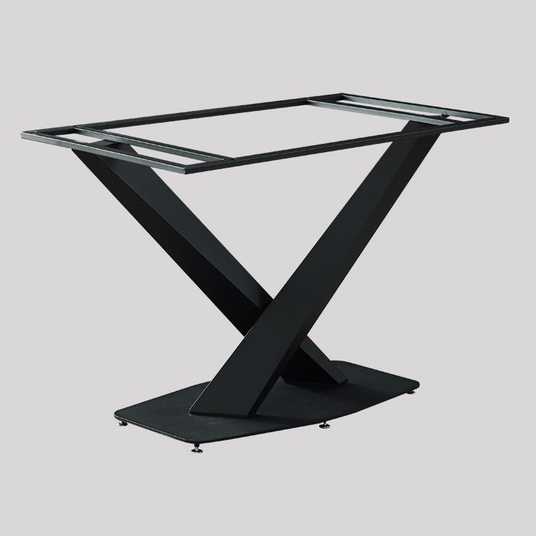 Metal Modern Rectangle Dining Table Sintered Stone Dining Table with Pedestal Base Clearhalo ' dining_table' 'Dining Tables & Seating' 'Dining Tables' 'furn' 'furn_dining_table' 'Furniture' 'furniture_dining_table' 'Kitchen & Dining Furniture' 'kitchen&dining_furn' 'kitchen' 'kitchen_dining_table' 1200x1200_790155d7-79ee-4e84-b126-bdc702b083b2
