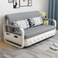 Full 35.43" Wide Linen Convertible Sleeper Sofa with Magazine Storage in Grey Clearhalo 'furn' 'furn_futons' 'Furniture' 'Futons & Daybeds' 'Futons' 'Living Room Furniture' 1200x1200_79022a10-3ce3-4d20-9c62-704fe7c9d3da