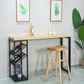 Contemporary Style Bar Table Set  1/2/3 Pieces Rectangle Bar Table with Wood Stools