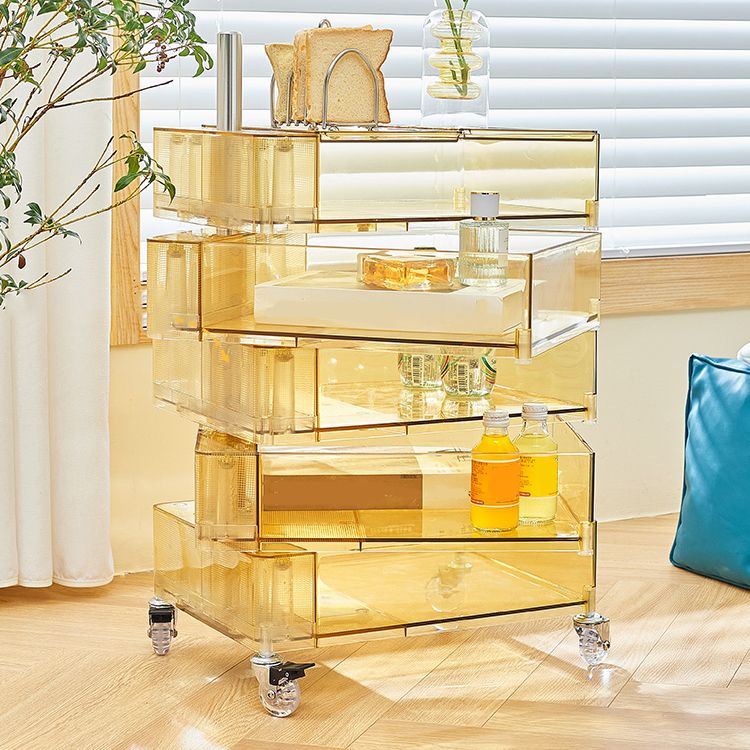 Plastic Nightstand Or End Table 28" Tall Nightstand with Drawers and Wheel Clearhalo 'Bedroom Furniture' 'furn' 'furn_night_stand' 'Furniture' 'night_stand' 'Nightstands' 1200x1200_7903bd81-8913-4e02-966f-d15abc7617c5