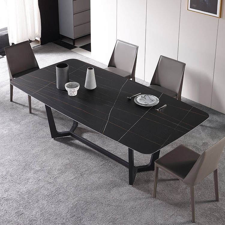 Contemporary Solid Back Dining Side Chairs Leather Dining Chairs for Kitchen (Set of 2) Clearhalo ' kitchen&dining_furn' 'Dining Chairs' 'Dining Tables & Seating' 'dining_chair' 'furn' 'furn_dining_chair' 'Furniture' 'furniture_dining_chair' 'Kitchen & Dining Furniture' 'kitchen' 1200x1200_790419f3-5591-462b-8638-621c1bb20f96