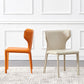 Contemporary Dining Side Chair Faux Leather Dining Chairs for Home