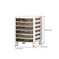 Transparent Filing Cabinet Modern Plastic Drawers File Cabinet