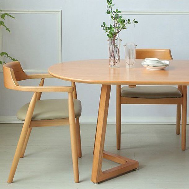 Modern Style Oval Office Desk Wood Wood Writing Writing Desk for Home