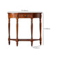 Wooden Console Table Mid Century Modern Accent Table for Hall , 10.5 inch Wide