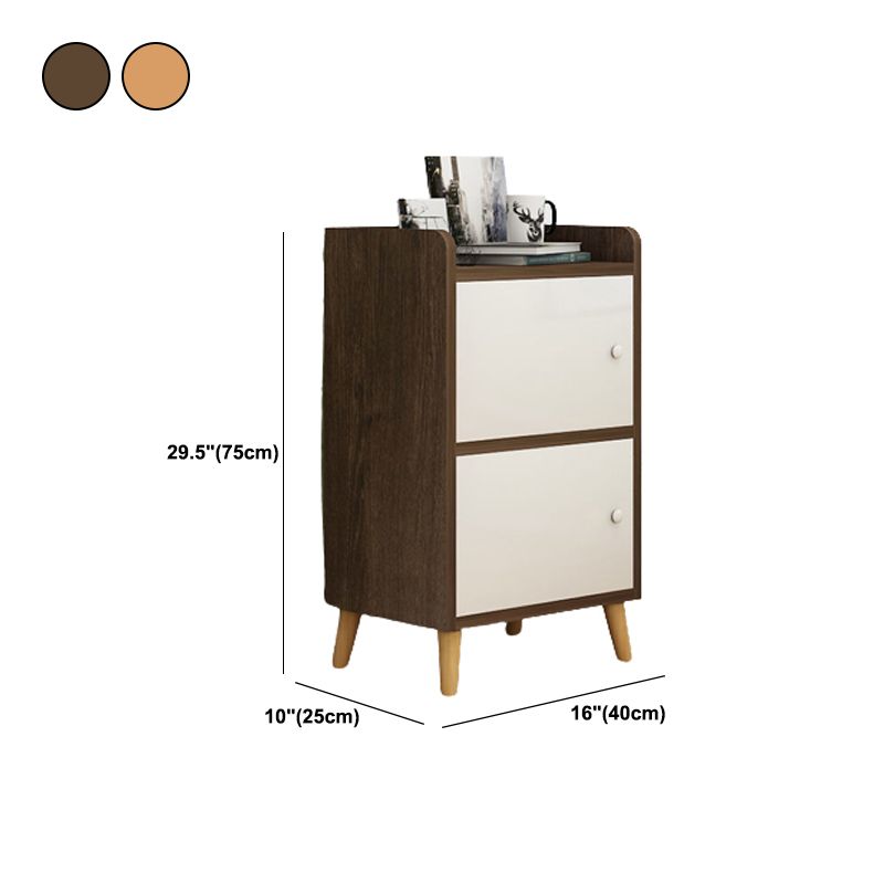 9.84" Wide Accent Cabinet Rectangle Contemporary Wooden Storage Cabinet