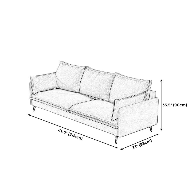 Centre de bras à 3 places résistant aux taches fixes.