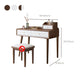 ScandinavianSolid Wood Table Makeup Vanity with Mirror and Drawers