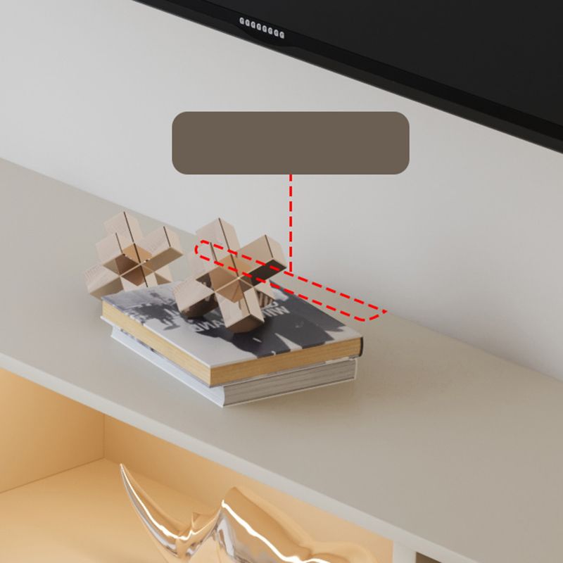 Contemporary TV Console White Floating Faux Wood Media Console with Drawers Clearhalo 'furn' 'furn_tv_stands_entertainment_centers' 'Furniture' 'Living Room Furniture' 'TV Stands & Entertainment Centers' 'TV Stands & Media Storage Furniture' 'tv_stands_entertainment_centers' 1200x1200_790fda5d-12c8-414f-9968-673abcfb5c93