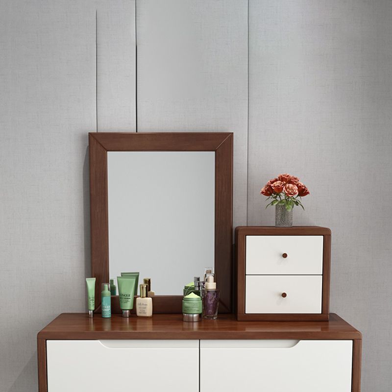 4 laden ijdelheid set 15,74 "brede massief houten make-up ijdelheid met ontlasting