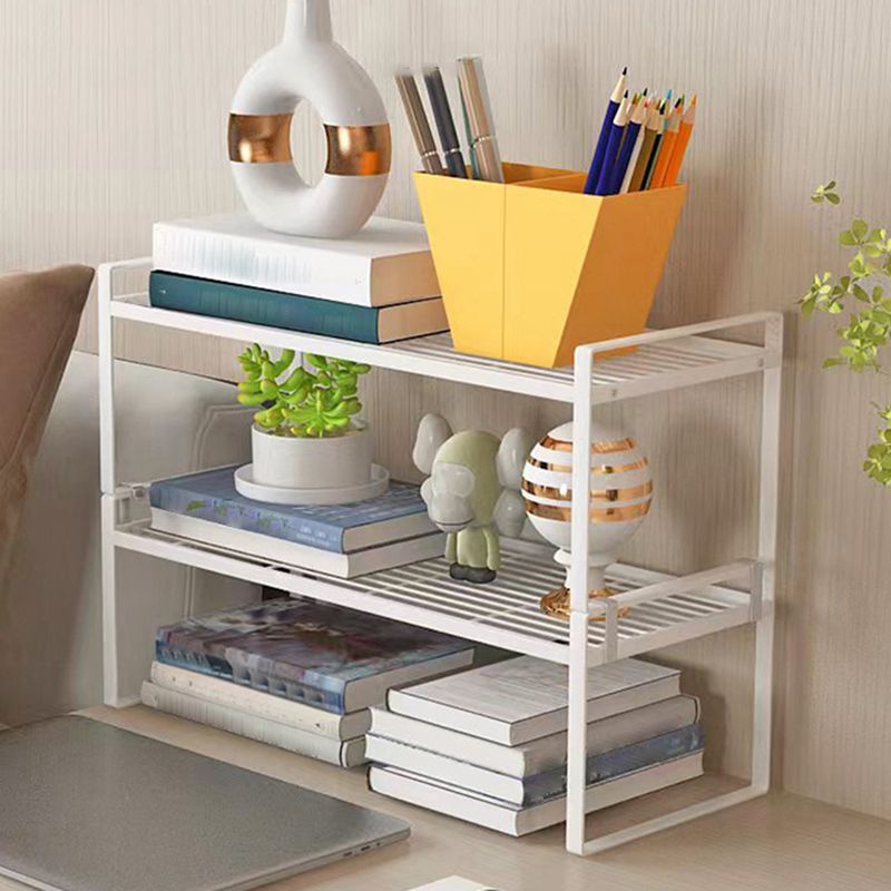 Contemporary Style Metal Bookshelf Open Back Bookcase for Home Office Clearhalo 'Bookcases' 'furn' 'furn_bookcases' 'Furniture' 'Office Furniture' 1200x1200_7911ca25-f24a-4ab1-998d-787c7b21e728