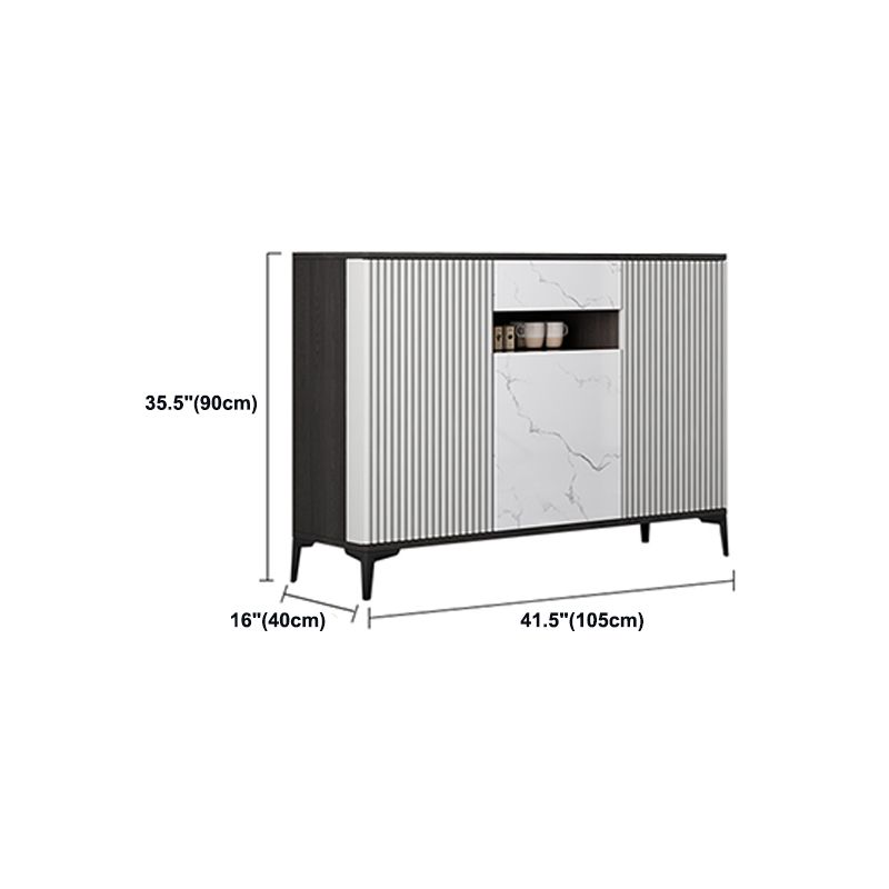 TABELLA SILLADBOARD CONTEMINGARIARI con ripiani regolabili in legno e in pietra server