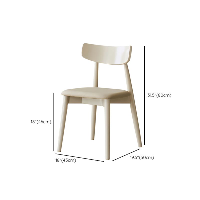 Contemporary Kitchen Dining Side Chair Oak Open Back Dining Chair Clearhalo 'Dining Chairs' 'Dining Tables & Seating' 'dining_chair' 'furn' 'furn_dining_chair' 'Furniture' 'Kitchen & Dining Furniture' 1200x1200_791583f2-1962-4772-aa9b-c8ffa28a6dd8