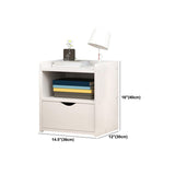 1-cassetto moderno mobile moderno tavolo da notte in legno con 1 scaffale
