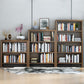 Standard Solid Wood Bookshelf Scandinavian Closed Back Bookcase