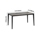 Rectangle 4 Legs Industrial Table Grey Tone Fixed Table of Sintered Stone Clearhalo ' dining_table' 'Dining Tables & Seating' 'Dining Tables' 'furn' 'furn_dining_table' 'Furniture' 'furniture_dining_table' 'Kitchen & Dining Furniture' 'kitchen&dining_furn' 'kitchen' 'kitchen_dining_table' 1200x1200_791a2c3f-991a-4f30-aaa7-2b00913dcce7