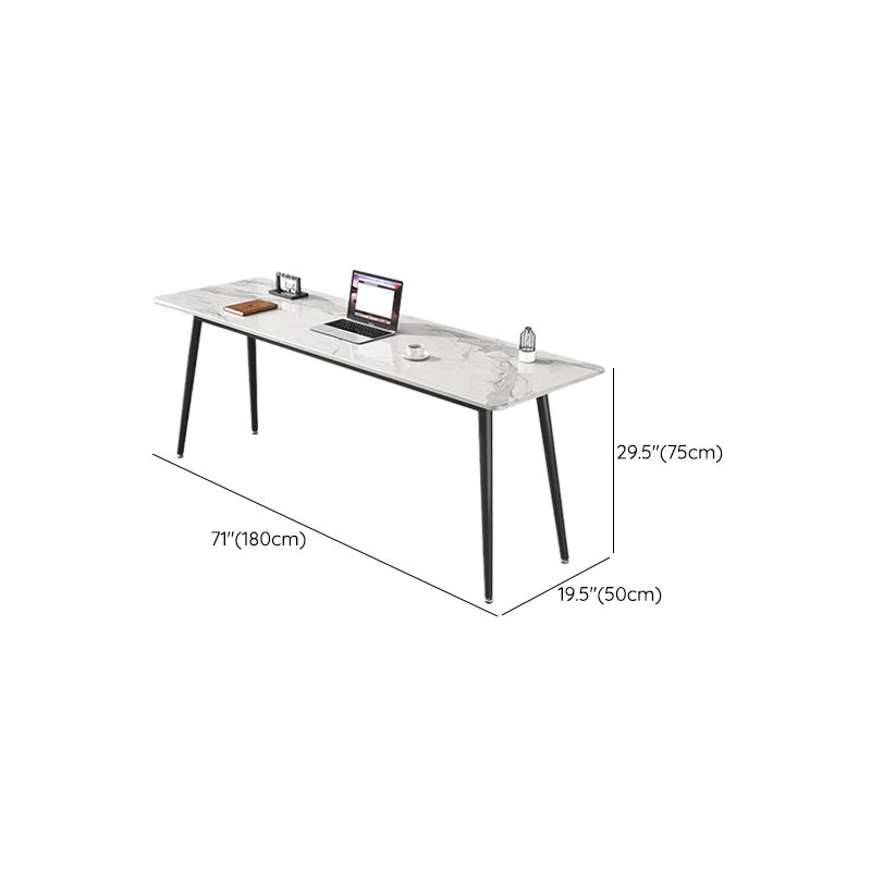 Descrito de la oficina de piedra rectángulo Top Office Modern Writing Desk for Office