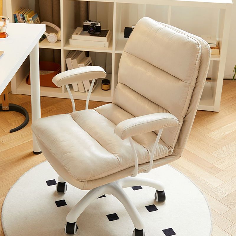 Silla de escritorio de brazos fijos modernos sin angustia silla de oficina ergonómica con ruedas