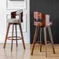 Scandinavia Style Bar-stool Wooden Legs Round Seat Barstool for Bar Kitchen Clearhalo 'Bar Furniture' 'Bar Stools' 'bar_stools' 'furn' 'furn_bar_stools' 'furniture_bar_stools' 'Kitchen & Dining Furniture' 'kitchen&dining_furn' 'kitchen' 'kitchen_furn' Furniture' 1200x1200_791c9fc8-e938-4e08-ad3a-2dd957eda0e9