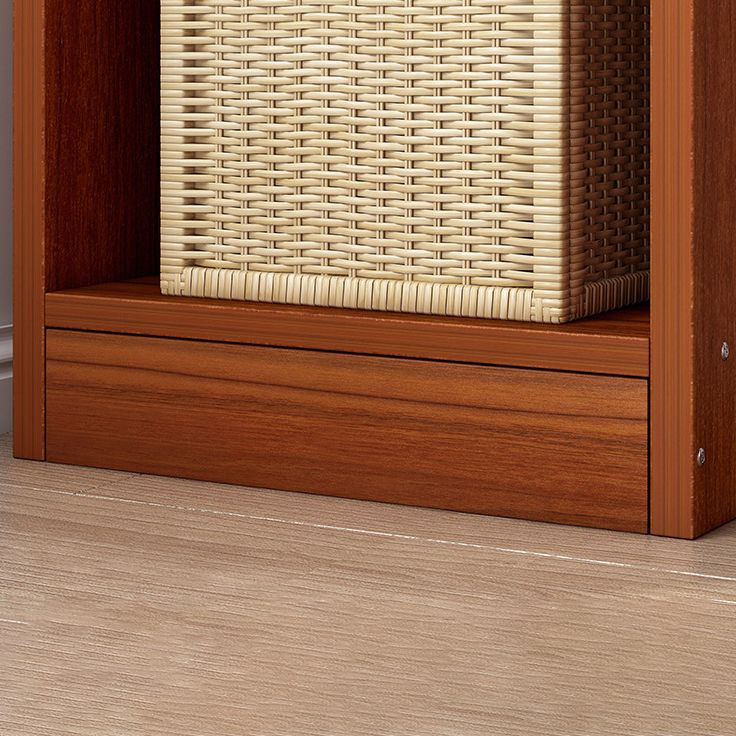 Houten boekenkast moderne minimalistische thuisstudie hoek rechthoekige boekenplank