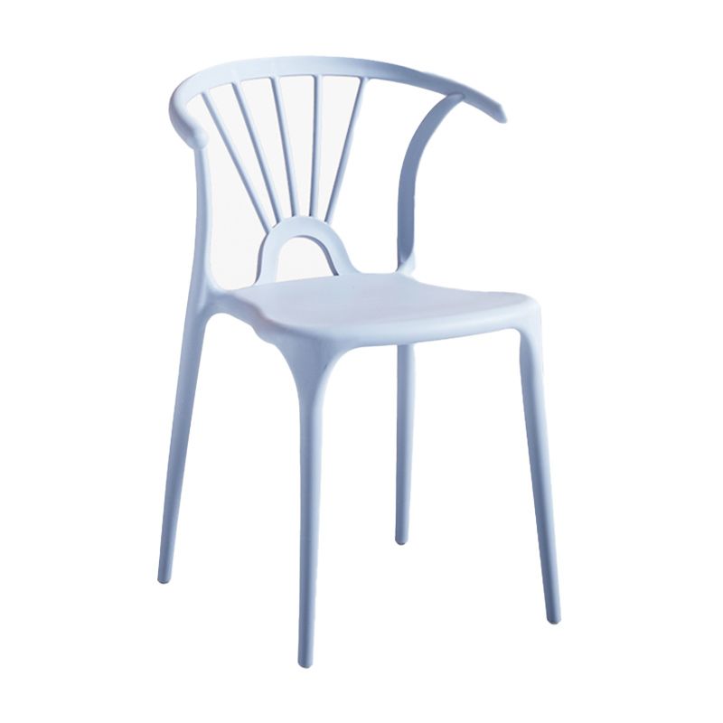 Scandinavian Plastic Indoor-Outdoor Chair Windsor Back Side Chair Clearhalo 'Dining Chairs' 'Dining Tables & Seating' 'dining_chair' 'furn' 'furn_dining_chair' 'Furniture' 'furniture_dining_chair' 'Kitchen & Dining Furniture' 1200x1200_791eb438-e416-4bde-b25f-7ca3ccc05a73