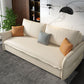 White Sofa Bed Faux Leather Square Arm Standard Bed Settee with Storage Clearhalo 'furn' 'furn_sofas' 'Furniture' 'furniture_sofas' 'kitchen' 'kitchen_sofas' 'Living Room Furniture' 'Sofa' 'sofas' 1200x1200_7921f7be-4bb3-4dae-9372-27b3c83955f4