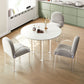 Acryl poten eetmeubelset 1/2/3/4 stuks ronde tafel met gestoffeerde stoelen