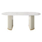 Oval Sintered Stone White Table Luxury Double Pedestal Table for Dining Room Clearhalo ' dining_table' 'Dining Tables & Seating' 'Dining Tables' 'furn' 'furn_dining_table' 'Furniture' 'furniture_dining_table' 'Kitchen & Dining Furniture' 'kitchen&dining_furn' 'kitchen' 'kitchen_dining_table' 1200x1200_792421d1-aeec-4a10-9bb3-a4267f080b1a