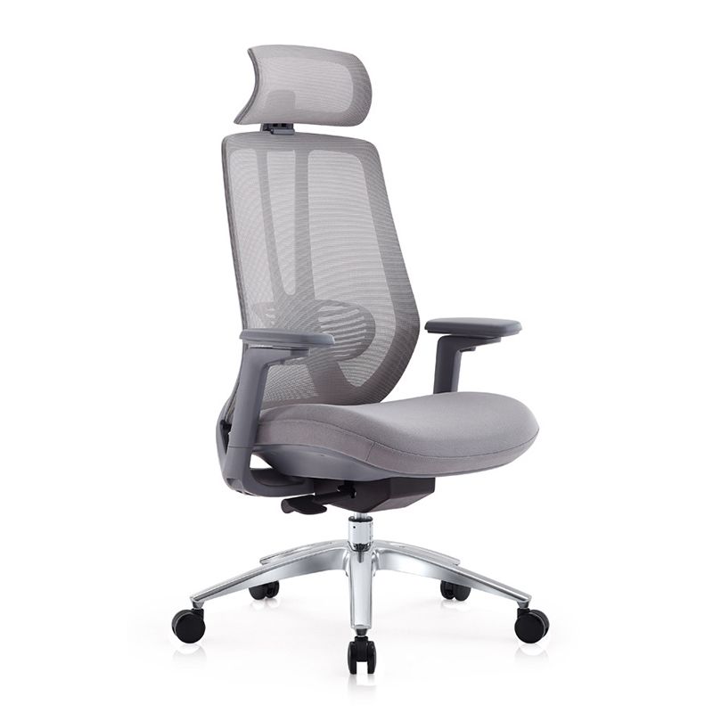 Mesh Swivel Ergonomic Chair Fixed Arms Adjustable Seat Height Office Chair Clearhalo 'furn' 'furn_office_chair' 'Furniture' 'Office Chairs' 'Office Furniture' 'office_chair' 1200x1200_7926c359-88ae-48cc-aedb-2dda35ef75cd