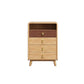 Contemporary Accent Chest with 4 Wooden Legs 15.74" Wide Chest with Drawers Clearhalo 'Cabinets & Chests' 'cabinets_chests' 'furn' 'furn_cabinets_chests' 'Furniture' 'Living Room Furniture' 1200x1200_7926c7fc-ad2d-49a8-84bf-d439fc11644c