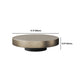 Mid-Century Modern Round Coffee Table Metal Cocktail Table in Distressed Finish Clearhalo 'Coffee & Accent Tables' 'Coffee Tables' 'coffee_tables' 'furn' 'furn_coffee_tables' 'Furniture' 'Living Room Furniture' 1200x1200_792805bd-4fc3-4a75-9588-345af4502b9e
