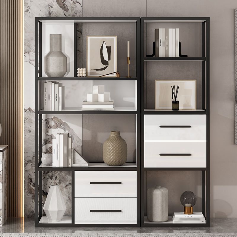 Glam Style Bookshelf Open Back Bookcase for Home Office and Study Room Clearhalo 'Bookcases' 'furn' 'furn_bookcases' 'Furniture' 'furniture_bookcases' 'Office Furniture' 1200x1200_7928d84d-3868-46ea-83df-672379a7a92e