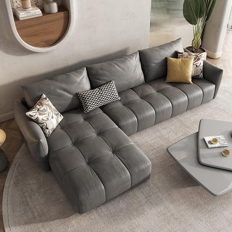 32 "h du milieu du siècle du milieu du siècle canapé canapé en cuir en cuir résistant à la teinture sectionnelle