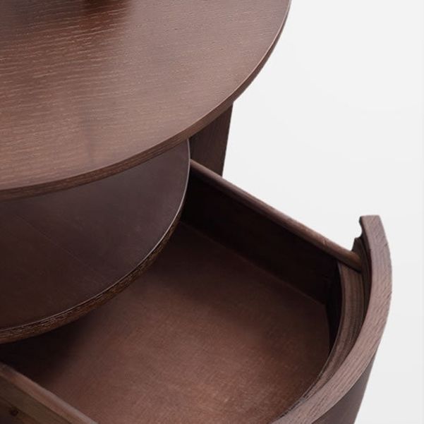 19.69 "Mesa de noche de 1 cortadora de altura gabinete de noche de madera maciza con piernas