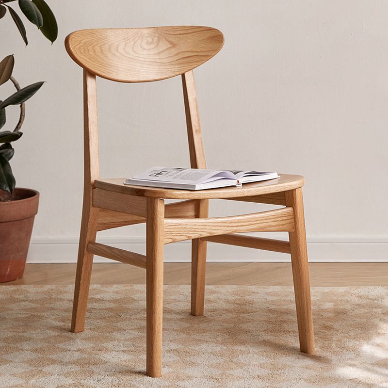 Holz moderne offene armlose Esstühle (2/4/6/8)