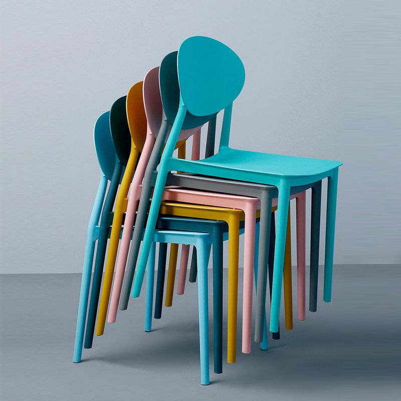 Nordic Chairs Dining Armless Chairs for Kitchen with Plastic Legs Clearhalo 'Dining Chairs' 'Dining Tables & Seating' 'dining_chair' 'furn' 'furn_dining_chair' 'Furniture' 'furniture_dining_chair' 'Kitchen & Dining Furniture' 1200x1200_79322c50-2bf1-4f96-a40a-5a8fd68c5ceb