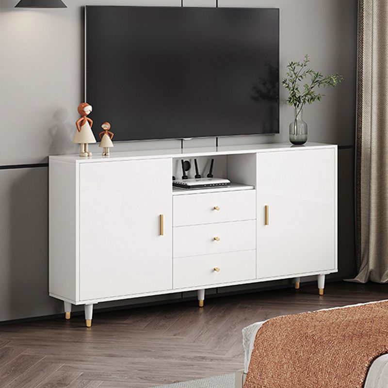 Cabinet télévisé en bois Modern Minimalist Home Open TV Stand Console