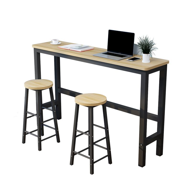 Modern Style 1/3/4 Pieces Wood Rectangular Bar Table Set for Dining Room