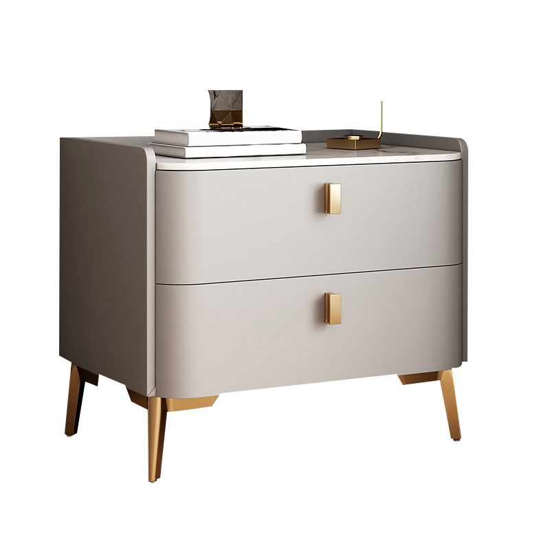 Classic Glam Bedside Cabinet Stone Bed Nightstand with 2 Drawers Clearhalo 'Bedroom Furniture' 'furn' 'furn_night_stand' 'Furniture' 'night_stand' 'Nightstands' 1200x1200_793530fe-9031-4c45-8d03-d488467a2305