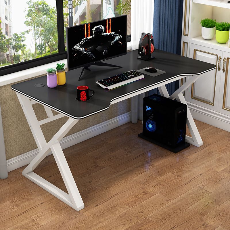 Modern Home Writing Desk Freeform Wood Office Office Office, 62.9 "L x 23.6" W