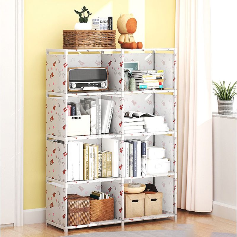 Moderne Stoffe Bücherregal, geometrisches Bücherregal für Wohnzimmer