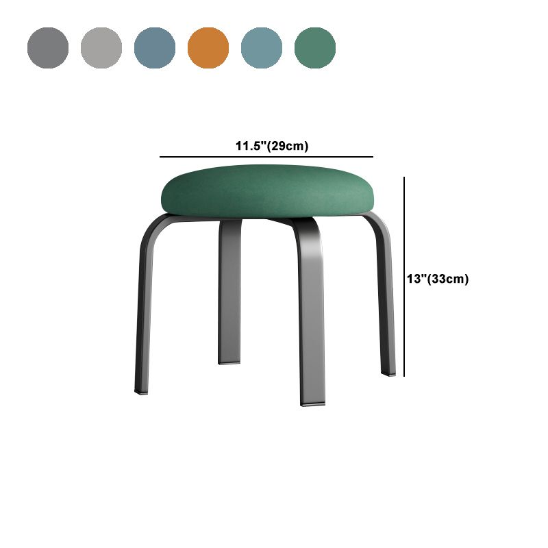 Pisos Remo de lágrimas otomanas Solid Glam Cotton Blend Otomana redonda