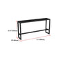 Stone Bar Table Industrial Bar Dining Table with Trestle Base in Black Clearhalo 'Bar Furniture' 'Bar Tables' 'bar_tables' 'furn' 'furn_bar_tables' 'Furniture' 'furniture_bar_tables' 'Kitchen & Dining Furniture' 1200x1200_793b73f0-f5d5-4274-abd0-de0dcb3597ed