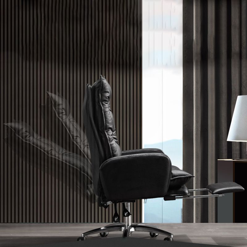 Fauteuil contemporain à mécanisme d'inclinaison, fauteuil pivotant à dossier haut