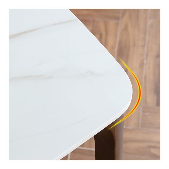 Contemporary Sintered Stone Standard Dining Set Rectangle Shape White Dining Set with 4 Legs Table Clearhalo 'Dining Room Sets' 'Dining Tables & Seating' 'dining_room_set' 'furn' 'furn_dining_room_set' 'Furniture' 'furniture_dining_room_set' 'Kitchen & Dining Furniture' 'kitchen&dining_furn' 'kitchen' 1200x1200_793d1150-121e-4280-8f3a-4627f3f825f2