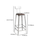 Industrial Coffee Shop Footrest Stools Silver Iron Bar Stool Clearhalo 'Bar Furniture' 'Bar Stools' 'bar_stools' 'furn' 'furn_bar_stools' 'Furniture' 'furniture_bar_stools' 'Kitchen & Dining Furniture' 1200x1200_793d1bfb-7283-4e26-b8e2-9307e240fb61